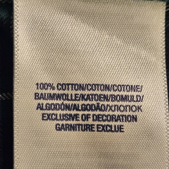 Ralph Lauren Boy Tartan Plaid Button Down Long Sleeve Shirt Navy L (14-16) - Picture 6 of 11